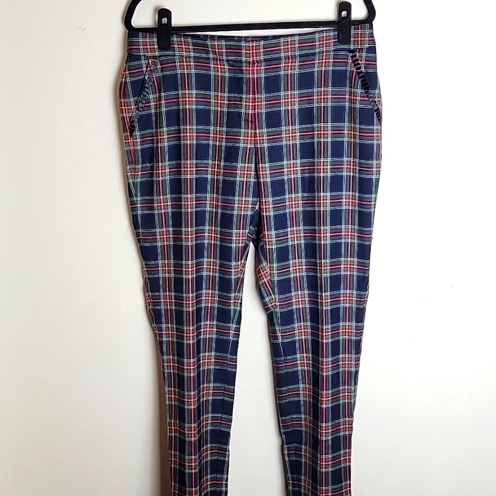 Vineyard Vines tartan plaid beaded pants
